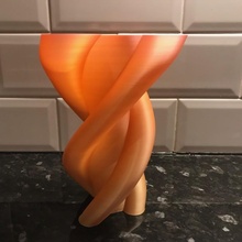 candy twist vase east print easy fun pot wave wavy 3d print model - Mito3D
