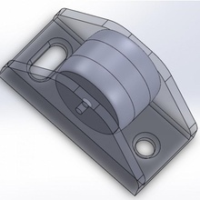 small flat wheel roller 3d print model - Mito3D
