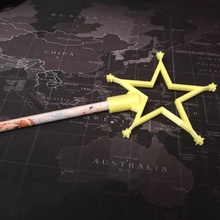 magic wand star pencil topper fun 3d print model - Mito3D