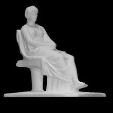 so called Agripina Varredura fêmea figura senhora sentado reclinado 3d print model - Mito3D