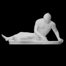 pergamene votive offering - wounded gaul scan figure man sculpture hurt 3d print model - Mito3D