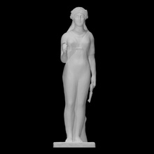 isis escanear hembra figura diosa estatua mármol 3d print model - Mito3D