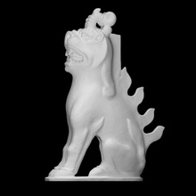tomb guardian scan animal wings asia ceramic chimera funerary stonewear 3d print model - Mito3D