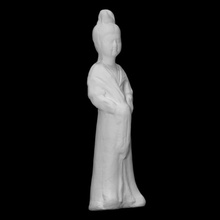 figura pie mujer escanear China Asia cerámica 3d print model - Mito3D