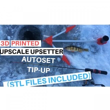lujo upsetter auto conjunto tip up Deportes aire libre pescar tipup ice fishing upscale lures automatic fisherman hookset gear cool print bass ups autoset 3d print model - Mito3D
