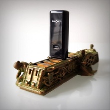 steampunk usb holder gadgets & electronics gadget usbholder 3d print model - Mito3D