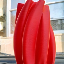 verdrehte Tube Vase Herz Twist röhrenförmig Vasemode 3d print model - Mito3D