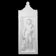 Attico sepoltura stele scansione bambino mitologia romano scultura statua calcolo tomba marmo 3dprint Cupido 3dscan eredità culturale funerario funerale latino 3d print model - Mito3D