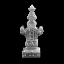 muslim funeral stele iii guimet musuem paris scan 3d print model - Mito3D