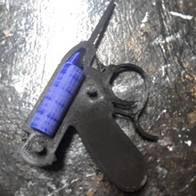 piece mib cricket gun men black tinkercad 3d print model - Mito3D