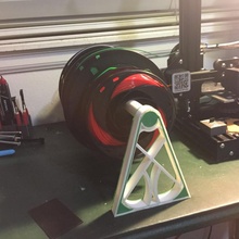 multi filament spool rack holder storage mounting 3d print model - Mito3D