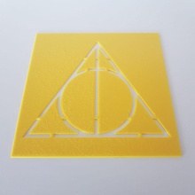 harry potter stencil quilting crossstiching stiching 3d print model - Mito3D