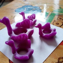 tasca cigno animale ragazzi giocare giocattolo deco polly 3d print model - Mito3D