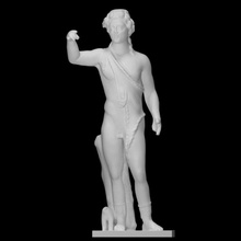 marble figurine dionysus scan god 3d print model - Mito3D