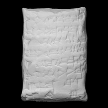 tavoletta cuneiforme iscrizione debito Nota argento scansione 3d print model - Mito3D