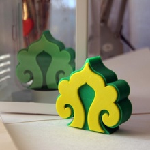 Tatar ornamento scatola giardino titolare supporto contenitore divertimento regalo coperchio segreto Conservazione organizzatore arredamento pacco pacchetto avvolgere kazan avvolto avvolgimento 3d print model - Mito3D