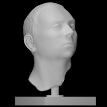 Bronze Kopf Miguel hern beleuchten Russland Scan Insel vasilevskiy 3d print model - Mito3D