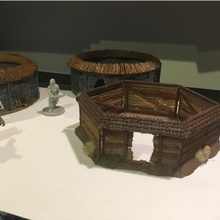 huts conan boardgames dungeon crawlers board games miniatures terrain miniature boardgame scenery monolith 3d print model - Mito3D