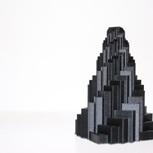 spirale piramide geometrico struttura generato matematica regole formazione scolastica decorazione modello statua 3d print model - Mito3D