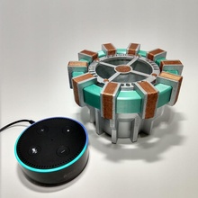 iron man arc reactor echo dot case accessory marvel comic amazon sindoh smartassistant3d 3d print model - Mito3D