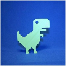 disconnesso dinosauro Google portachiavi tinkercad 3d print model - Mito3D