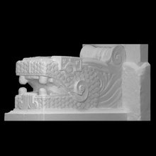dragon pilier pied analyse architecture décoration Mexique chapultepec 3d print model - Mito3D