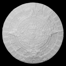 asteca Sol pedra Varredura México piedra del 3d print model - Mito3D
