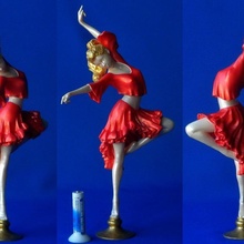 agnia education figurine girl sculpture dancer ballet 3d print model - Mito3D