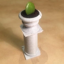 romain colonne vase pot jardin 3d print model - Mito3D