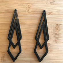 geometrical earrings jewellery 3d print model - Mito3D