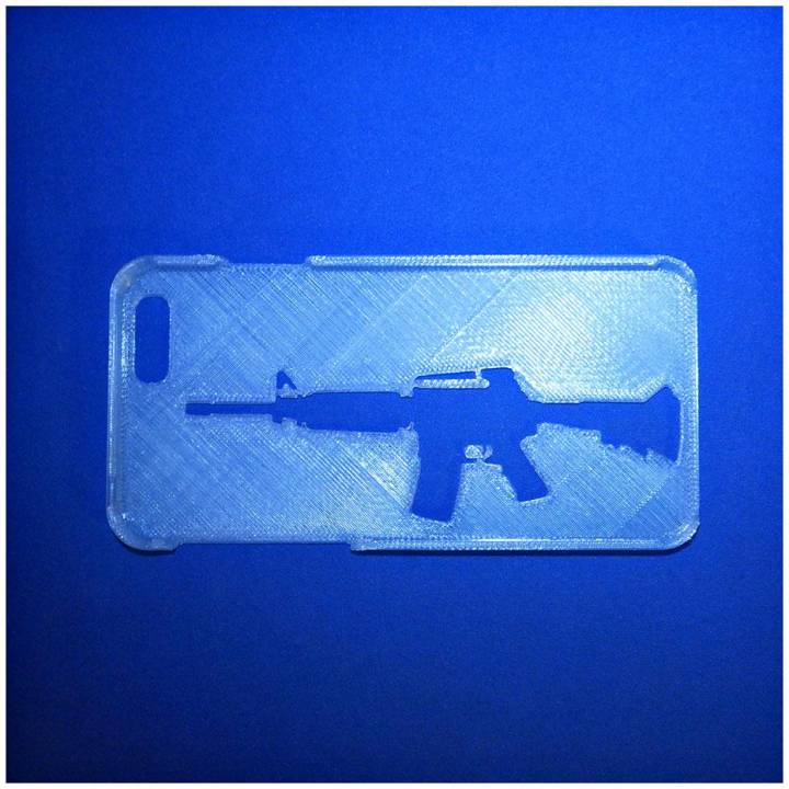 agression fusil iphone 6 Cas gaine gadgets électronique 3D print model - Mito3D
