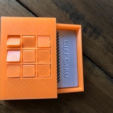 tic tac dedo pie regalo tarjeta caja jardín juego 3d print model - Mito3D