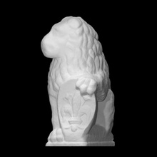 decorative lion scan animal architecture stone guardian 3d print model - Mito3D