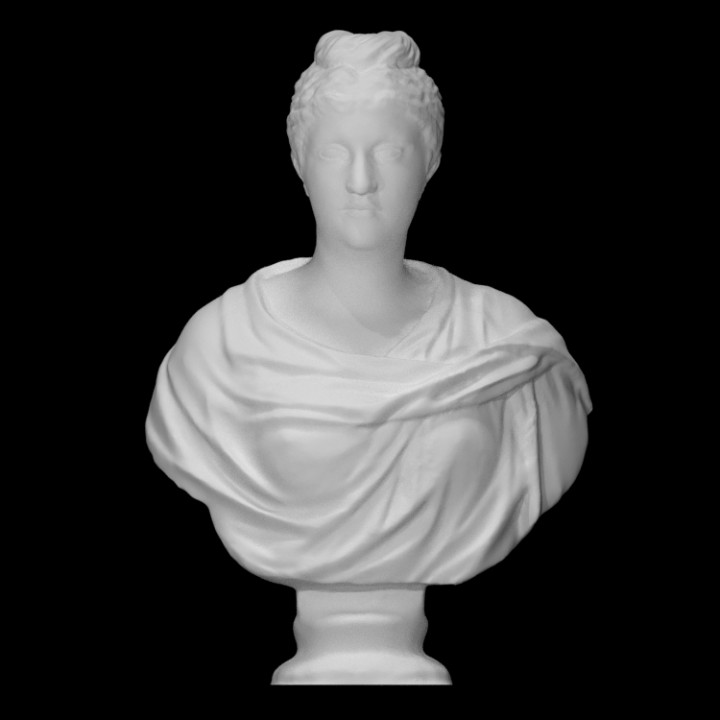 faustina velho Varredura fracasso retrato mulher mármore imperatriz alabastro 3D print model - Mito3D