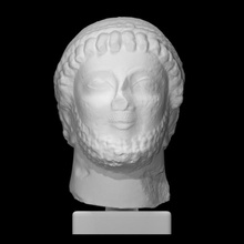 tête barbu homme analyse calcaire prêtre Chypre 3d print model - Mito3D