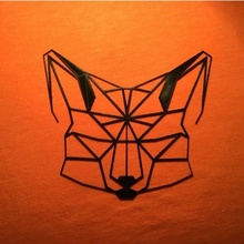 poly 2d fox education animals art lowpoly 3d print model - Mito3D