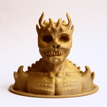 vampir kafatası iblis büst 3d print model - Mito3D