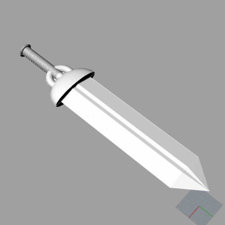 generic roman short sword short-sword 3D print model - Mito3D