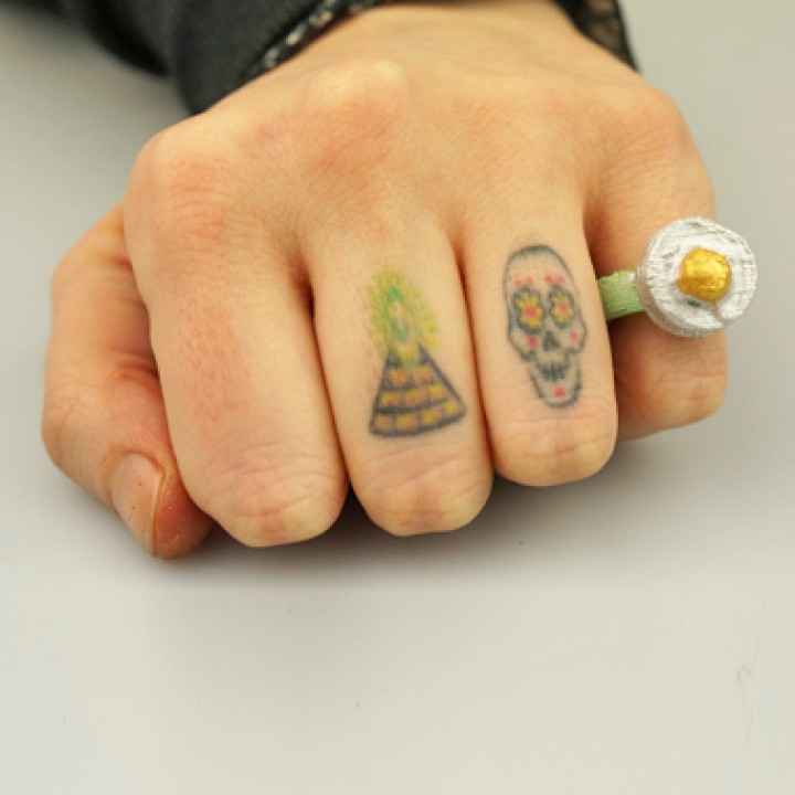 donna tigre anello gioielli 3D print model - Mito3D