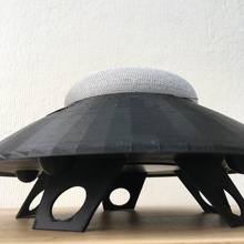 Eindringlinge Google Mini Unterstützung UFO GoogleHomMini 3d print model - Mito3D