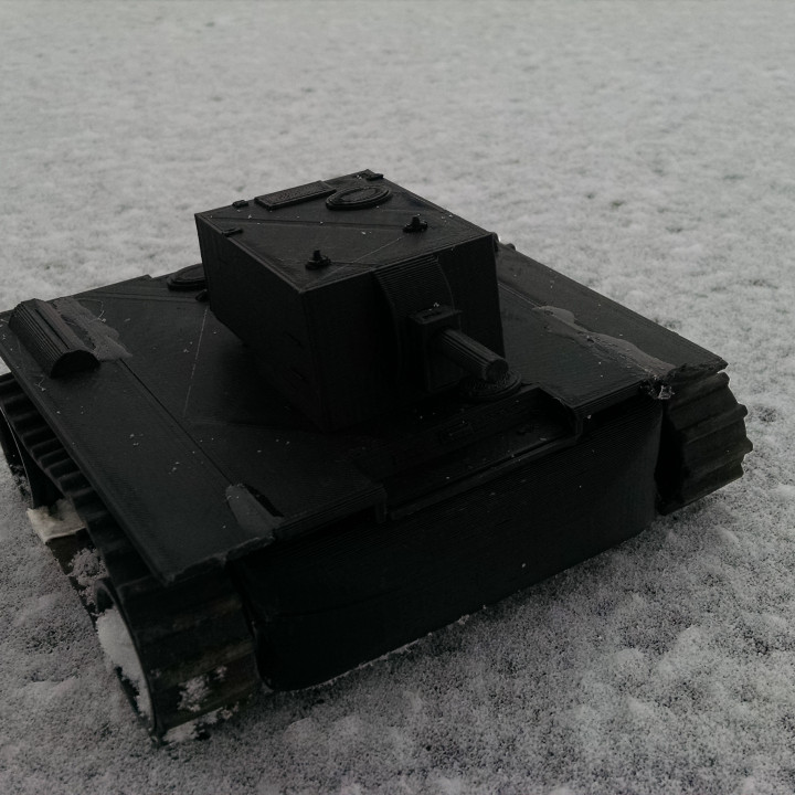 rc kv-2 wwii tank russian 3D print model - Mito3D