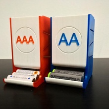 battery dispensers batteries aa aabattery aaa batterydispensers batterydispenser aaabattery 3d print model - Mito3D