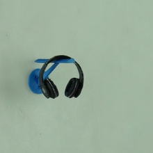parete headphone stand gadgets elettronica concorso linus tech consigli cuffie design 3d print model - Mito3D