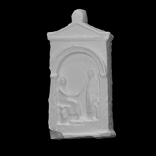 funerario stele apollonios gaza scansione Museo sollievo maffeiano lapidario 3d print model - Mito3D