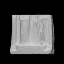 funerária estela zosime Varredura museo Maffeiano lapidar 3d print model - Mito3D