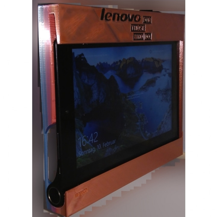 Lenovo yoga 2 duvara monte çerçeve gadget'lar elektronik tablet yoga2 3D print model - Mito3D