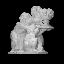groupe çocuklar Nicolas Lisans taramak heykel kireçtaşı Augustins mus des 3d print model - Mito3D