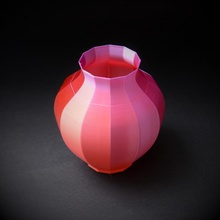 dodécagone vase titulaire soutien décoration pot planteur décor caddie articles ménagers spiraliser 3d print model - Mito3D