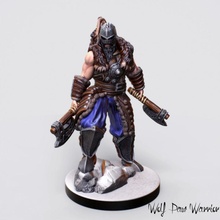 nordic warrior miniature tabletop fantasy sculpture viking warhammer zbrush character wargame d&d 28mm 32mm wolfpaw dungeon&dragon 3d print model - Mito3D