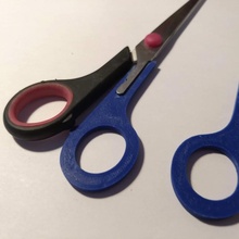 scissors handle replacement desk house office paper spare repair scissor cutting 3d print model - Mito3D